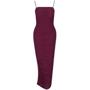 house of cb fornarina dupe burgundy dress